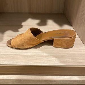 Vince Brown Suede Mules
